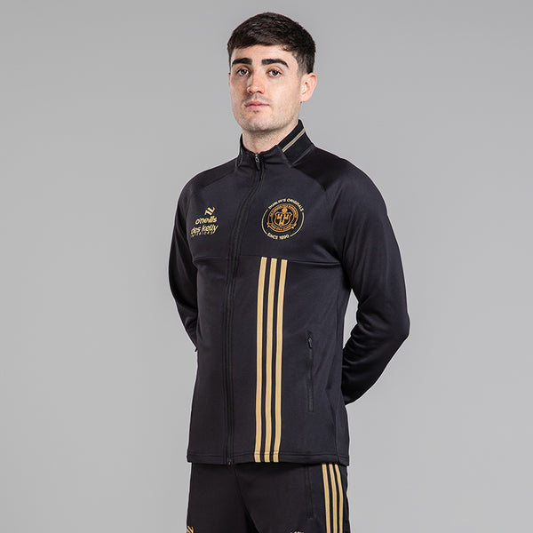 2025 Brushed Full Zip Top Black/Gold – The Bohs Store