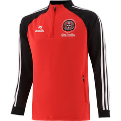 Junior 2024 Brushed Half Zip Top Red/Black