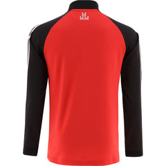 Junior 2024 Brushed Half Zip Top Red/Black