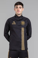 2025 Brushed Half Zip Top Black/Gold
