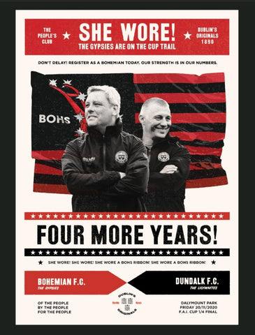 Match Day Poster 2020 v Dundalk FAI Cup 20/11/2020
